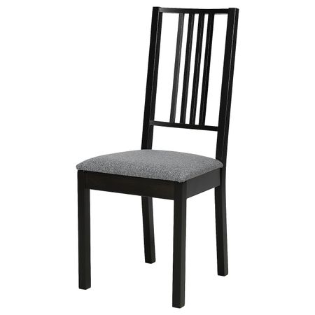 Стул, коричнево-чёрный/Гуннаред классический серый IKEA BÖRJE БЁРЬЕ 904.784.41