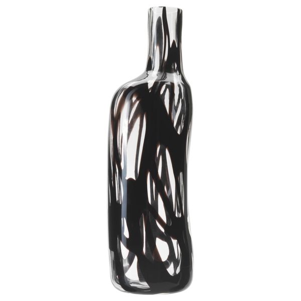 Ваза ФИРАНДЕ, прозрачное стекло, черный (40 см) - фото 1