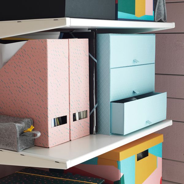 Подставка для журналов, розовый, точечный IKEA ТЬЕНА 704.340.52 - фото 2