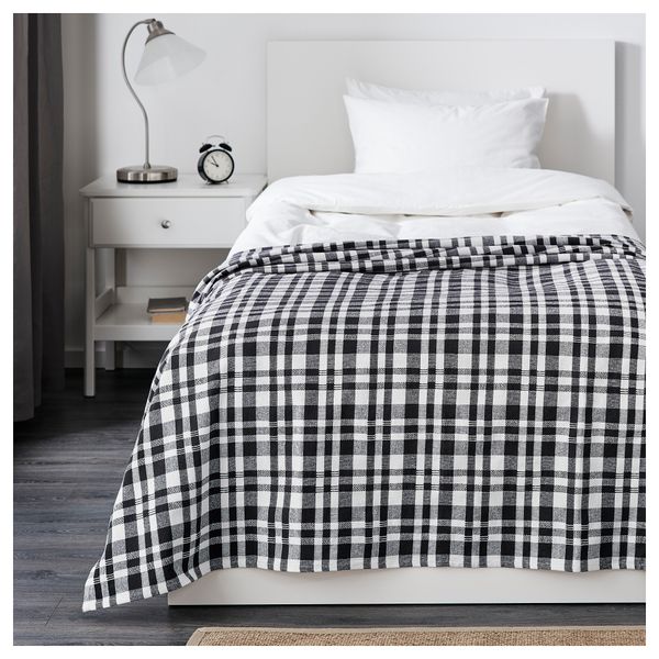 Покрывало БАКВИАЛ, черный, белый - фото 1