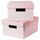 Коробка с крышкой ПИНГЛА, розовый