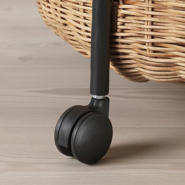 Столик на колесах с ящиком, ротанг/антрацит IKEA LUBBAN ЛУББАН 104.414.75 - фото 6