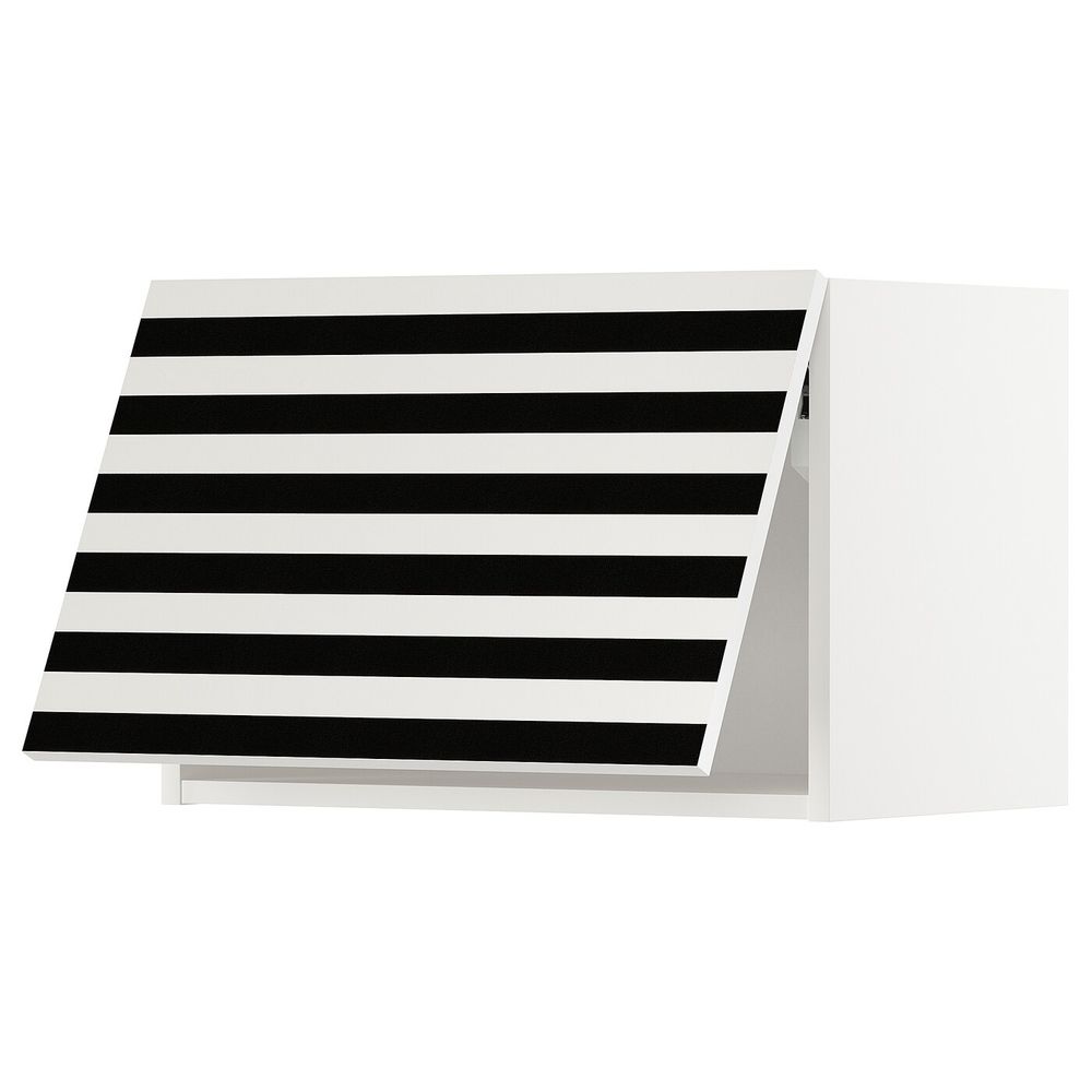 Горизонтальный навесной шкаф, белый, Иттербин с печатным рисунком 60x40 см IKEA МЕТОД 292.870.68 - схема-чертеж с размерами