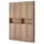 BILLY / OXBERG Стеллаж с верхними полками/дверями - под дуб 160x30x237 см