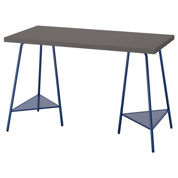 Письменный стол, темно-серый/темно-синий 120x60 см IKEA LAGKAPTEN ЛАГКАПТЕН / TILLSLAG ТИЛЛЬСЛАГ 894.167.41 - схема-чертеж с размерами