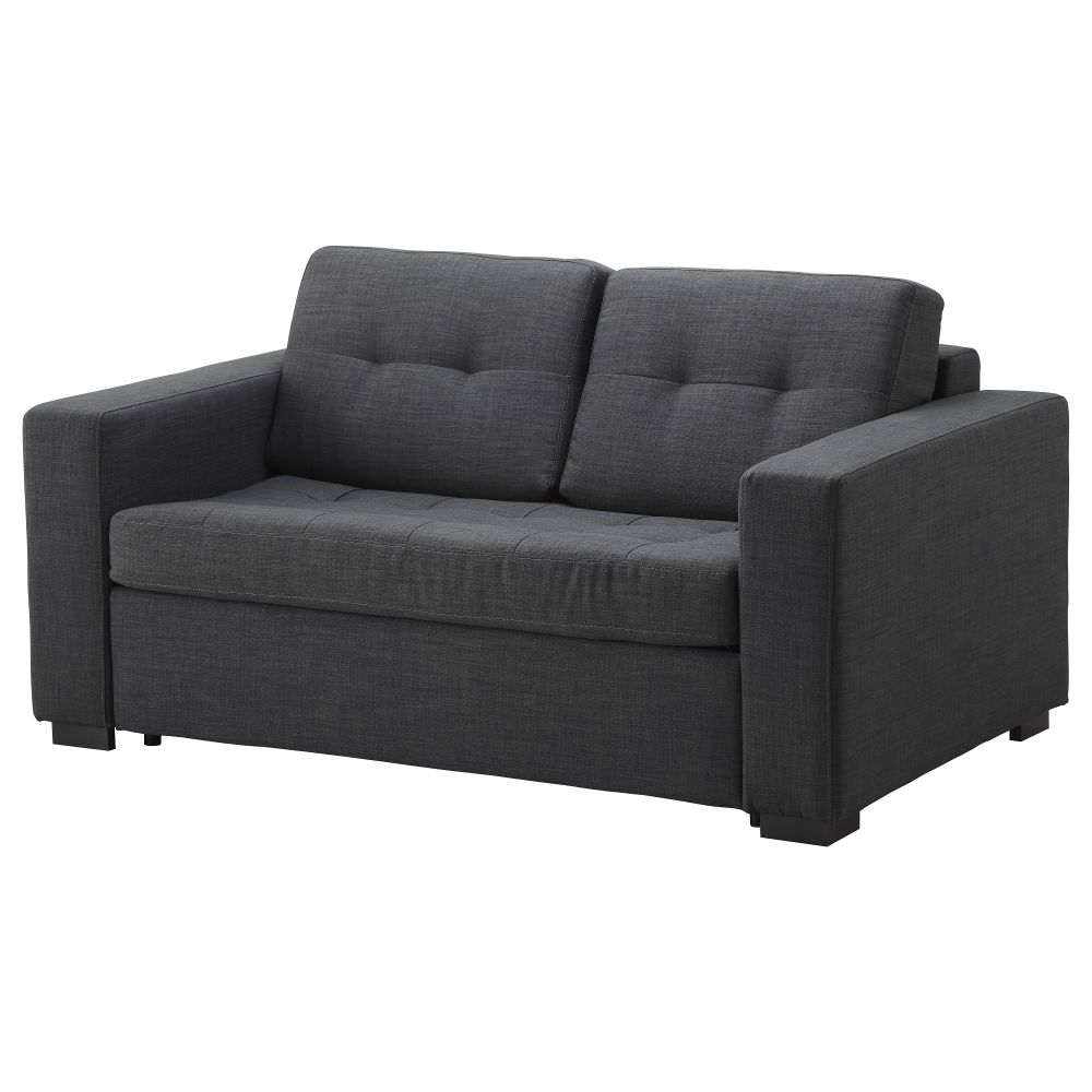 Диван-кровать 2-местная КЛАГСТОРП / ЛЭННЭС, Бальг темно-серый - фото 1
