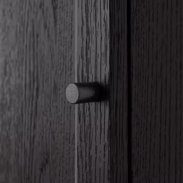 OXBERG Дверь - чёрный под дуб 40x97 см - фото 2