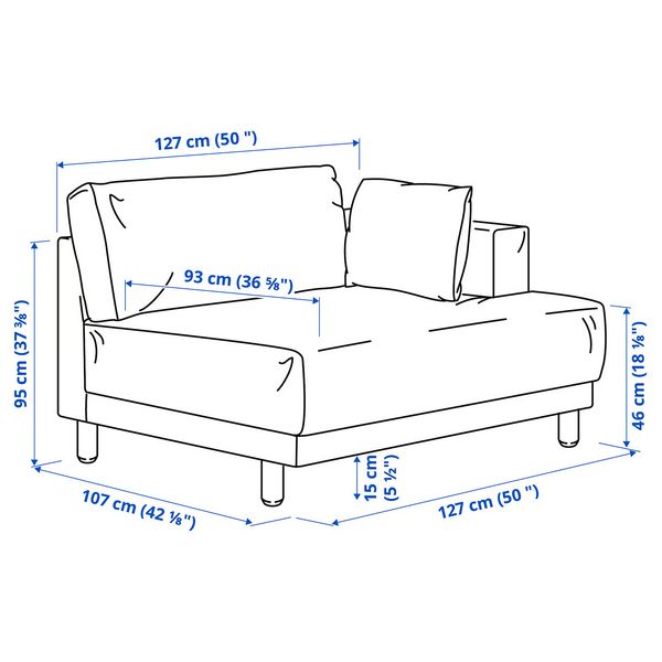 IKEA, дополнительный ракурс - схема-чертеж с размерами