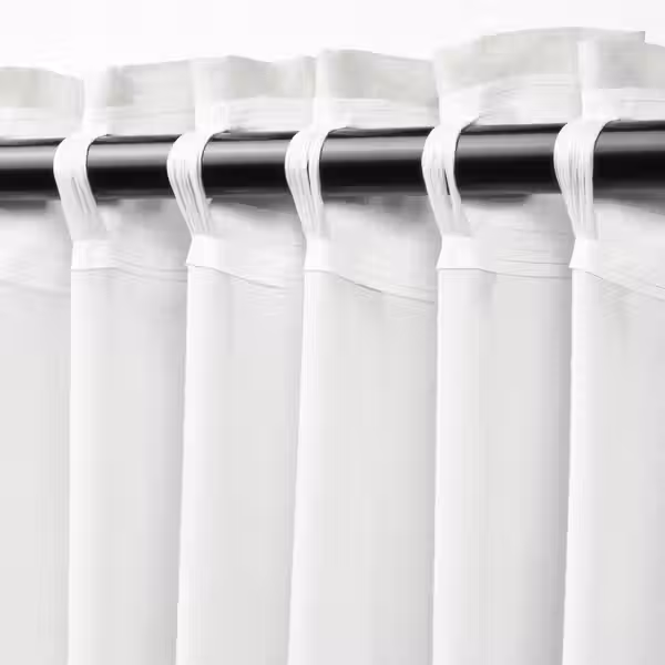 STENFRÖ СТЕНФРЁ Гардины, 2 шт. - белый/с лентой 145x300 см - фото 5