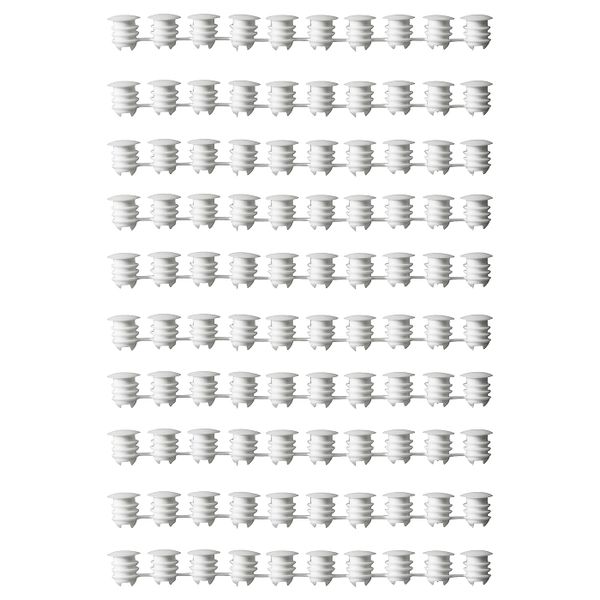 Заглушка, белый IKEA VARIERA ВАРЬЕРА 703.676.32 - схема-чертеж с размерами