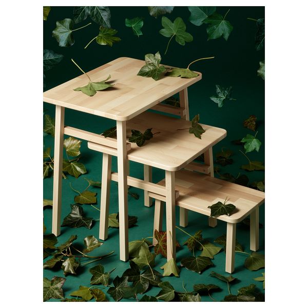 Комплект столов, 3 шт ЮППЕРЛИГ, бук - фото 6