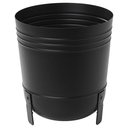 Кашпо, для дома, улицы, черный, 24 см IKEA PÄRLRÖNN 905.822.54