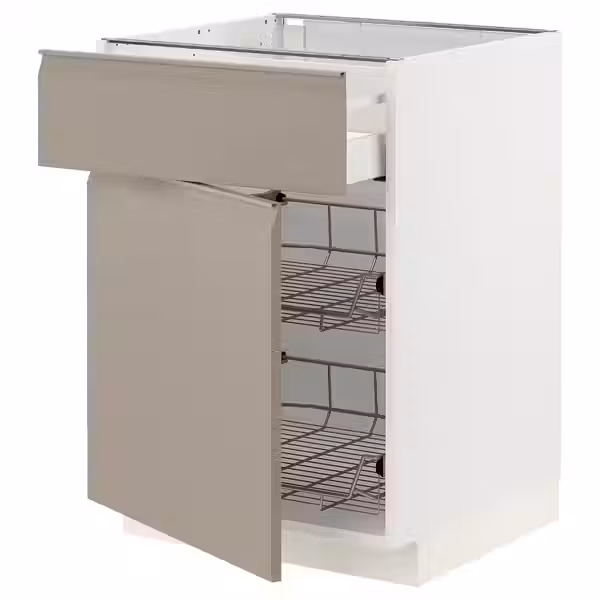 METOD / MAXIMERA Напольн шкаф с пров корз/ящ/дверью - фото 1