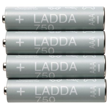 Аккумуляторная батарейка, HR03 AAA 1,2 В 750 мА•ч IKEA LADDA ЛАДДА 305.098.22