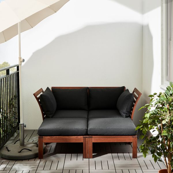 Стол, табурет секция, садовый, коричневая морилка 63x63 см IKEA ÄPPLARÖ ЭПЛАРО 503.763.50 - фото 6