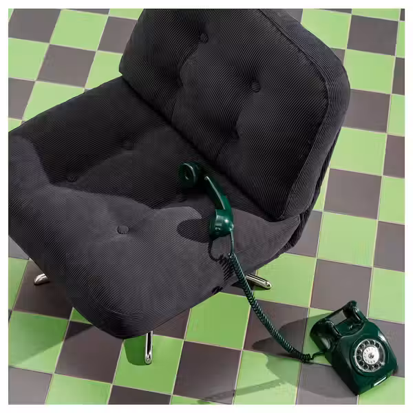 DYVLINGE ДЮВЛИНГЕ Вращающееся кресло - Kelinge чёрный - фото 2