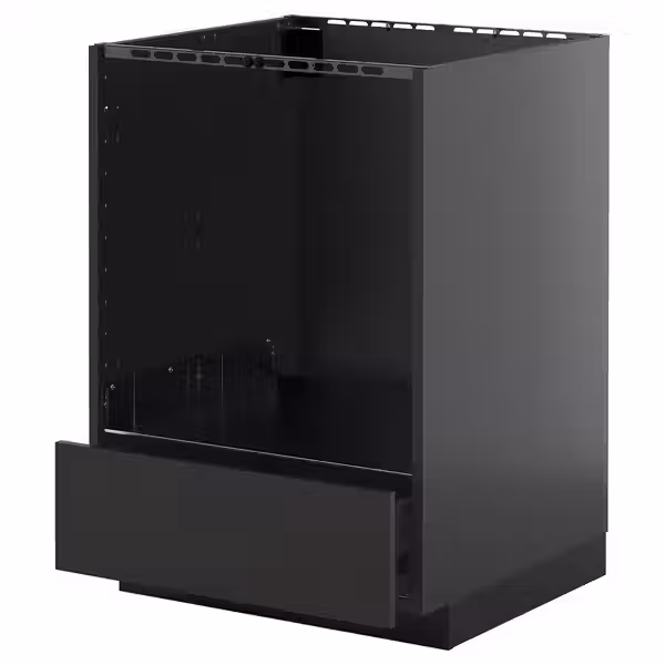 METOD / KNIVSHULT Напольный шкаф д/духовки, с ящиком - фото 1