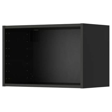 METOD Шкаф навесной - черно-серый 60x37x40 см