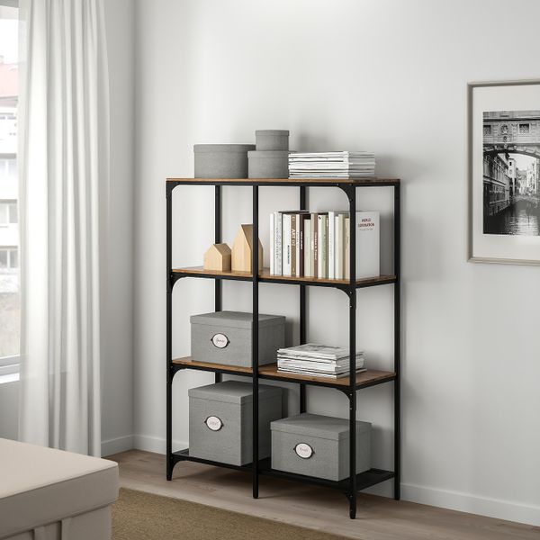 Коробка с крышкой, серый 25x35x20 см IKEA KVARNVIK КВАРНВИК 704.128.80 - фото 6