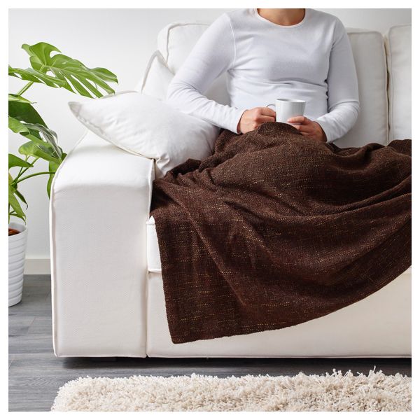 Плед ГУРЛИ, коричневый (120x180 см) - фото 4