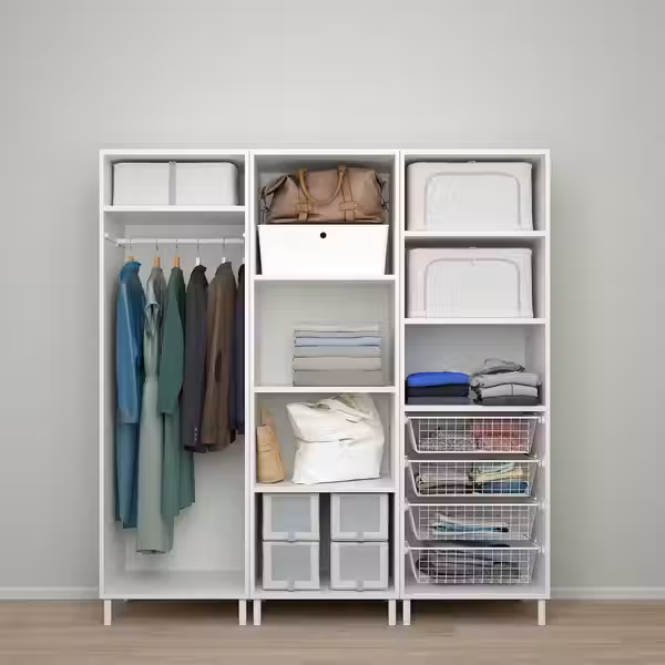 PLATSA Гардероб/2 раздвиж + 1 навес двери - схема-чертеж с размерами