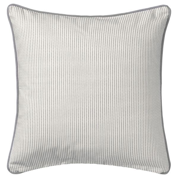 Чехол на подушку ЛУНГЁРТ, серый, белый (50x50 см) - фото 2