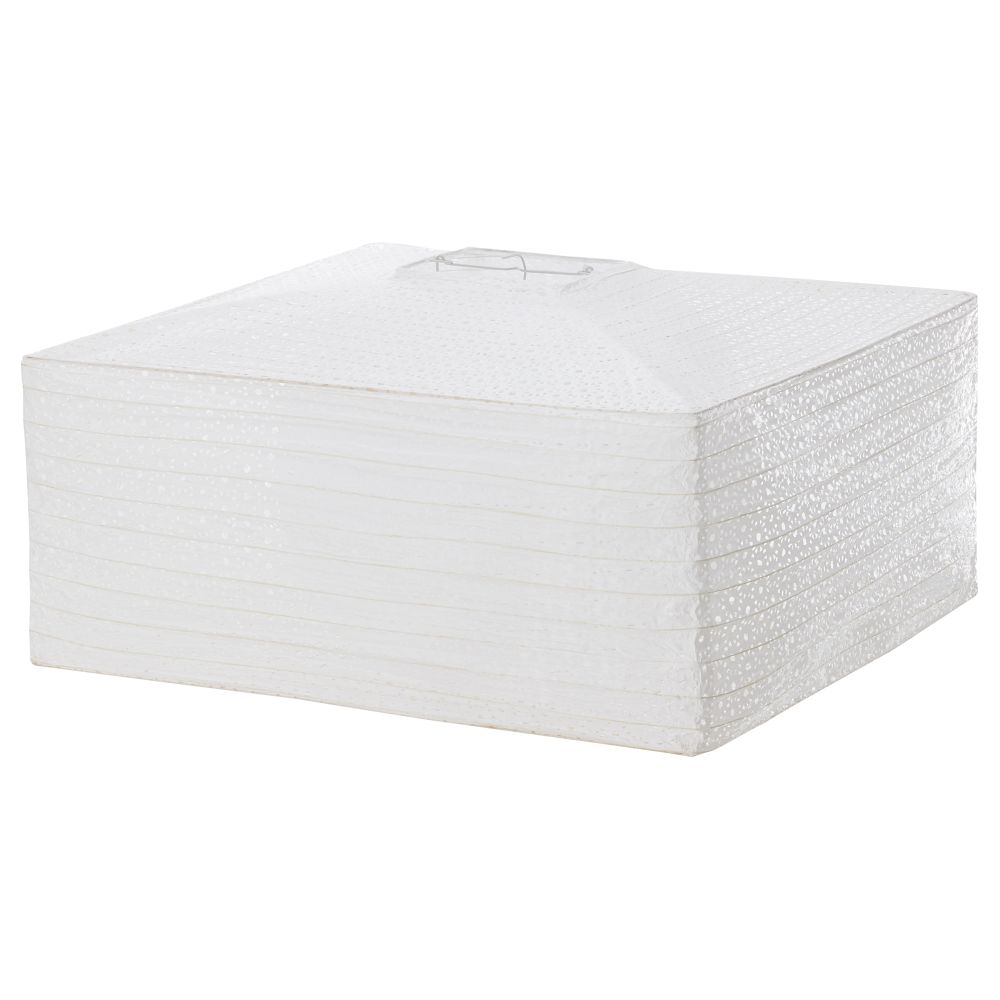 Абажур для подвесного светильника ФУНБУ, белый, четырехугольной формы (54 см) - фото 1