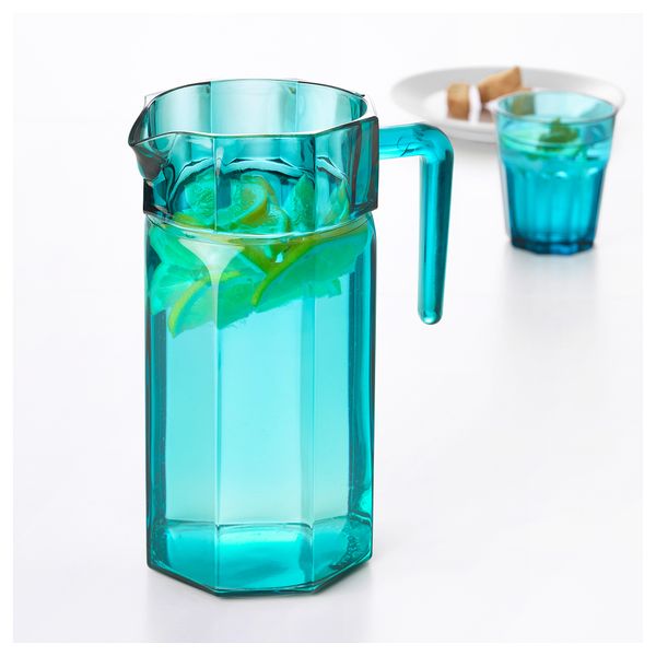 Кувшин СОММАР 2018, бирюзовый (1.2 л) - схема-чертеж с размерами