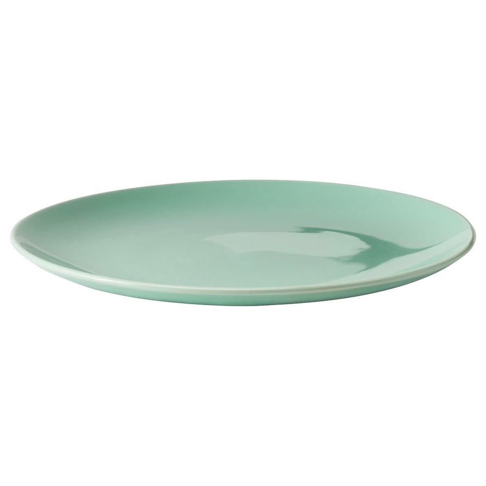 Тарелка, каменная керамика/светло-зеленый 27 см IKEA FÄRGRIK ФЭРГРИК 004.639.53 - фото 1