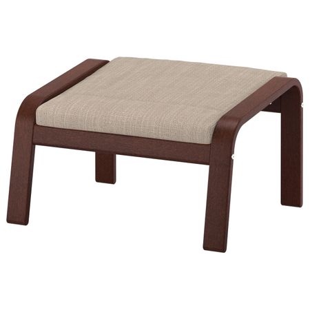 Табурет для ног, коричневый, Хилларед бежевый IKEA ПОЭНГ 592.515.29