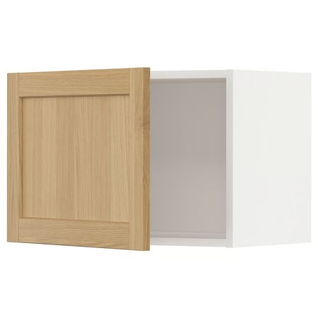 METOD Навесной шкаф - белый/Forsbacka дуб 60x40 см