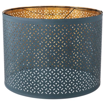 Абажур НИМО, синий, желтая медь (44 см)