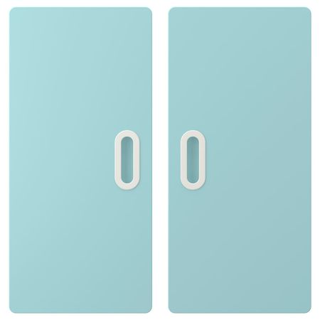Дверь, голубой 60x64 см 2 шт IKEA FRITIDS ФРИТИДС 603.867.92