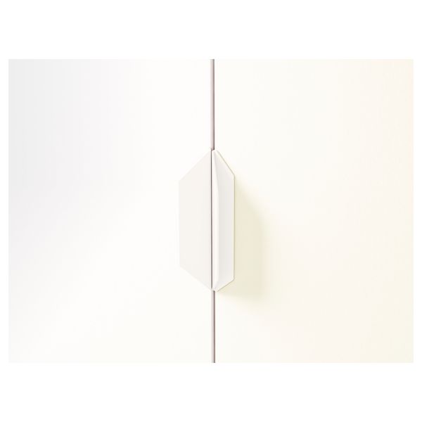 Шкаф платяной АСКВОЛЬ, под беленый дуб, белый (80x52x189 см) - фото 4