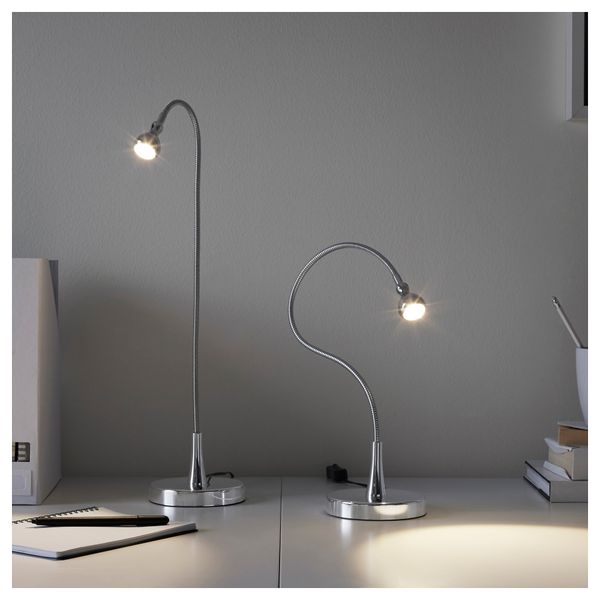 Рабочая лампа, светодиодная ЯНШО, серебристый (60 см) - схема-чертеж с размерами