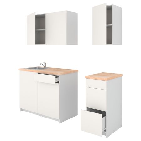 Кухня, белый 160x61x220 см IKEA KNOXHULT КНОКСХУЛЬТ 694.015.14