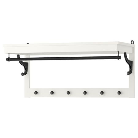 Полка для головных уборов, белый 85 см IKEA HEMNES ХЕМНЭС 503.754.40