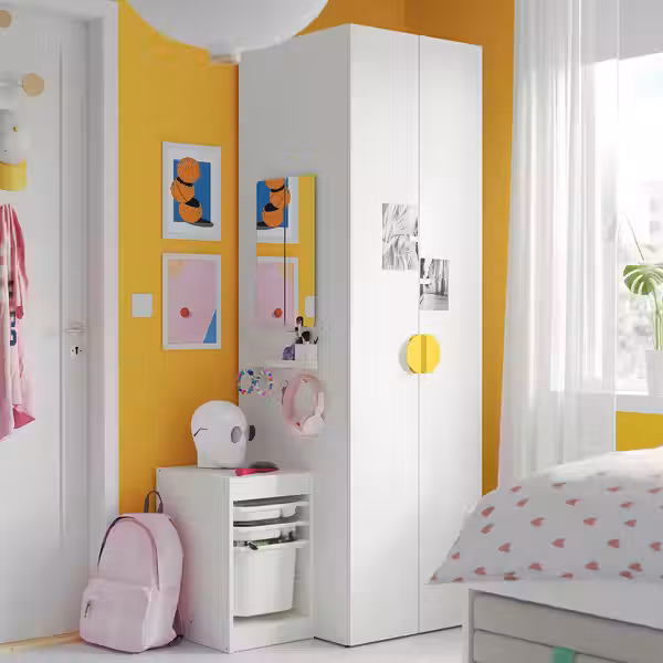 LASTARE ЛАСТАРЕ Гардероб, комбинация - белый 60x62x200 см - фото 4