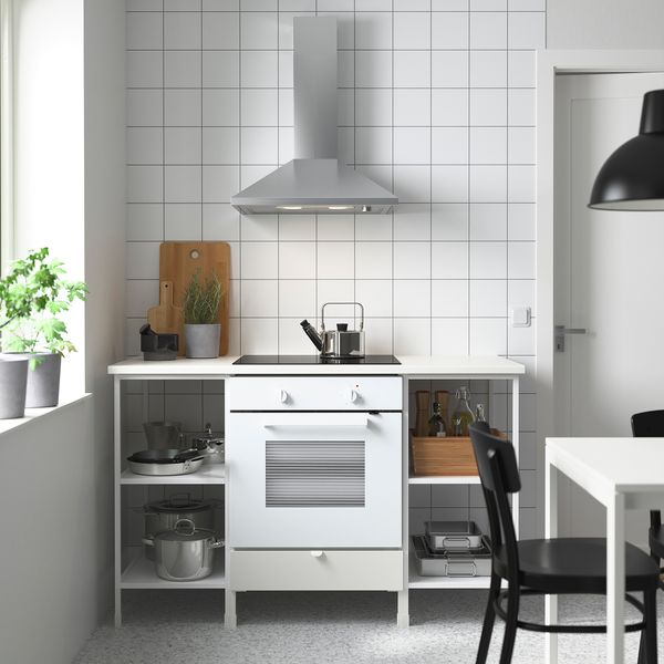 Комбинация для хранения, 143x63.5x91 см, белый IKEA BEGIVENHET БЕГИВЕНХЕТ 293.315.18 - фото 3