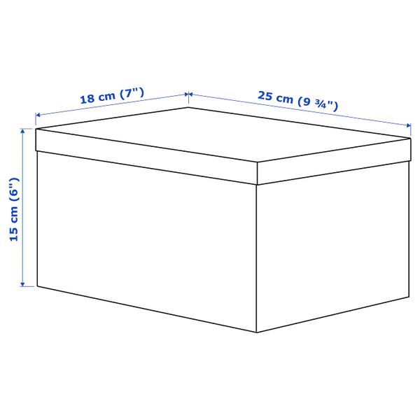 Упаковка 8 из 7 для IKEA - схема-чертеж с размерами