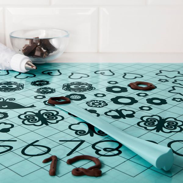 Лист для раскатывания теста и нож, голубой IKEA СОККЕРТАКА 503.731.58 - фото 3