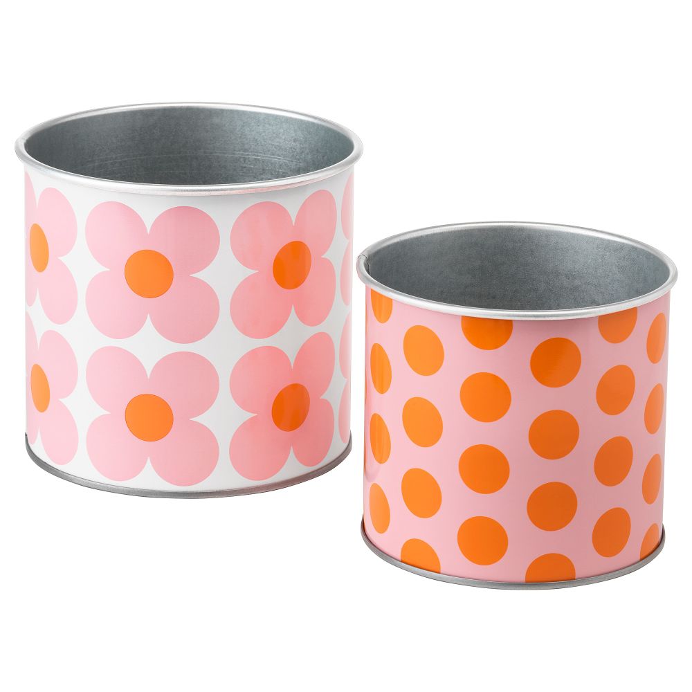 Кашпо,2 штуки СОММАР 2019, с рисунком - фото 1