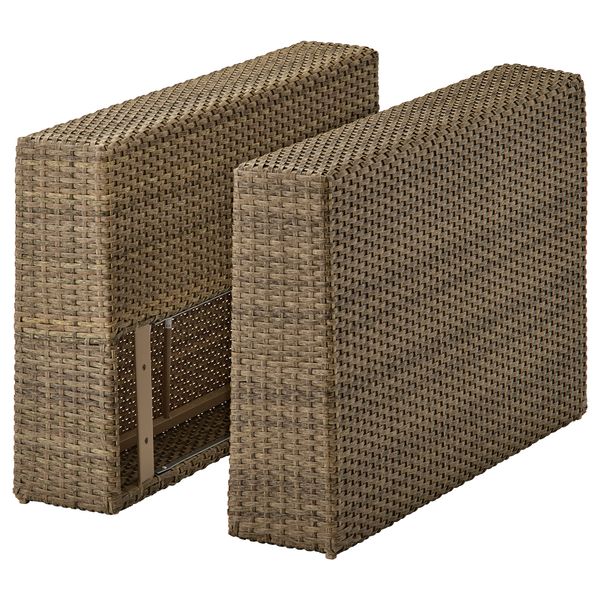 Подлокотник для садовой мебели, коричневый IKEA SOLLERÖN СОЛЛЕРОН 103.864.50 - схема-чертеж с размерами