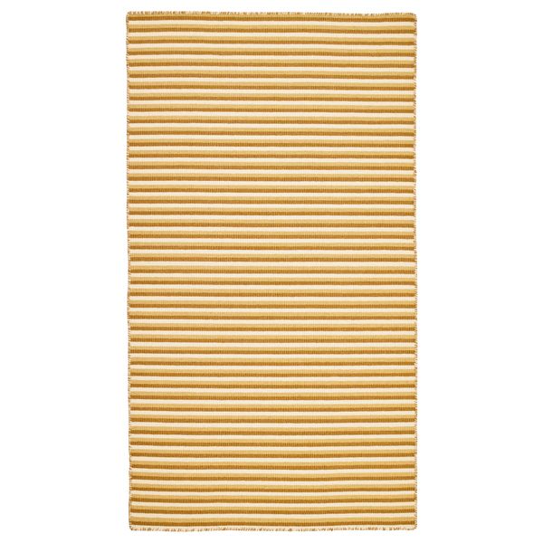 Ковер безворсовый ВЕСТБРИК, ручная работа, желтый (80x150 см) - схема-чертеж с размерами