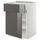 Напольный шкаф для варочной панели, ящик, полка, дверцы МЕТОД / МАКСИМЕРА, белый, Рингульт серый (60x60 см)