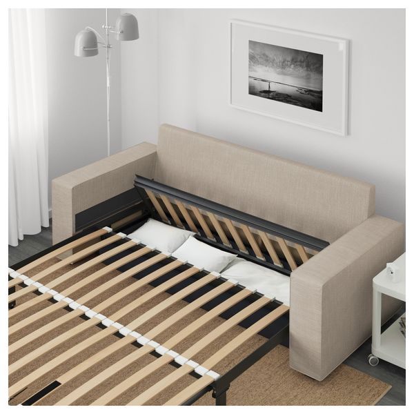 Диван-кровать 3-местный ВИЛАСУНД, Хилларед бежевый - фото 4