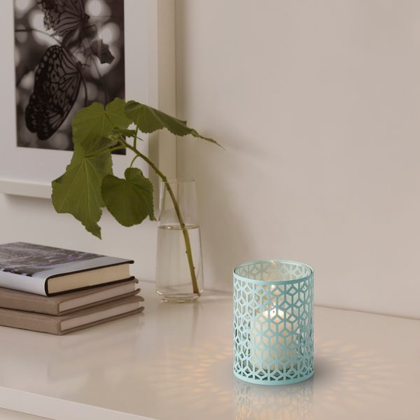 Подсвечник, светлая бирюза 15.5 см IKEA ASKLÖNN АСКЛЁНН 005.185.78 - схема-чертеж с размерами