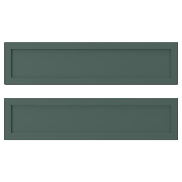 ASPUDDEN Фронтальная панель ящика - темный серо-зеленый 40x10 см - фото 1
