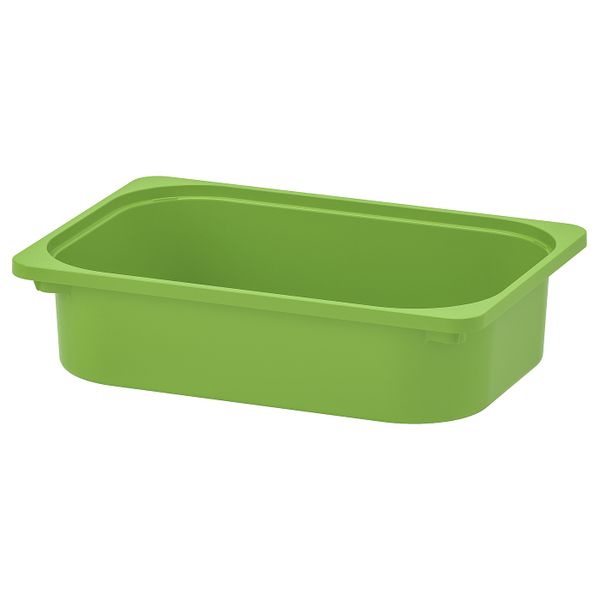 Контейнер, зеленый 42x30x10 см IKEA ТРУФАСТ 903.660.28 - схема-чертеж с размерами