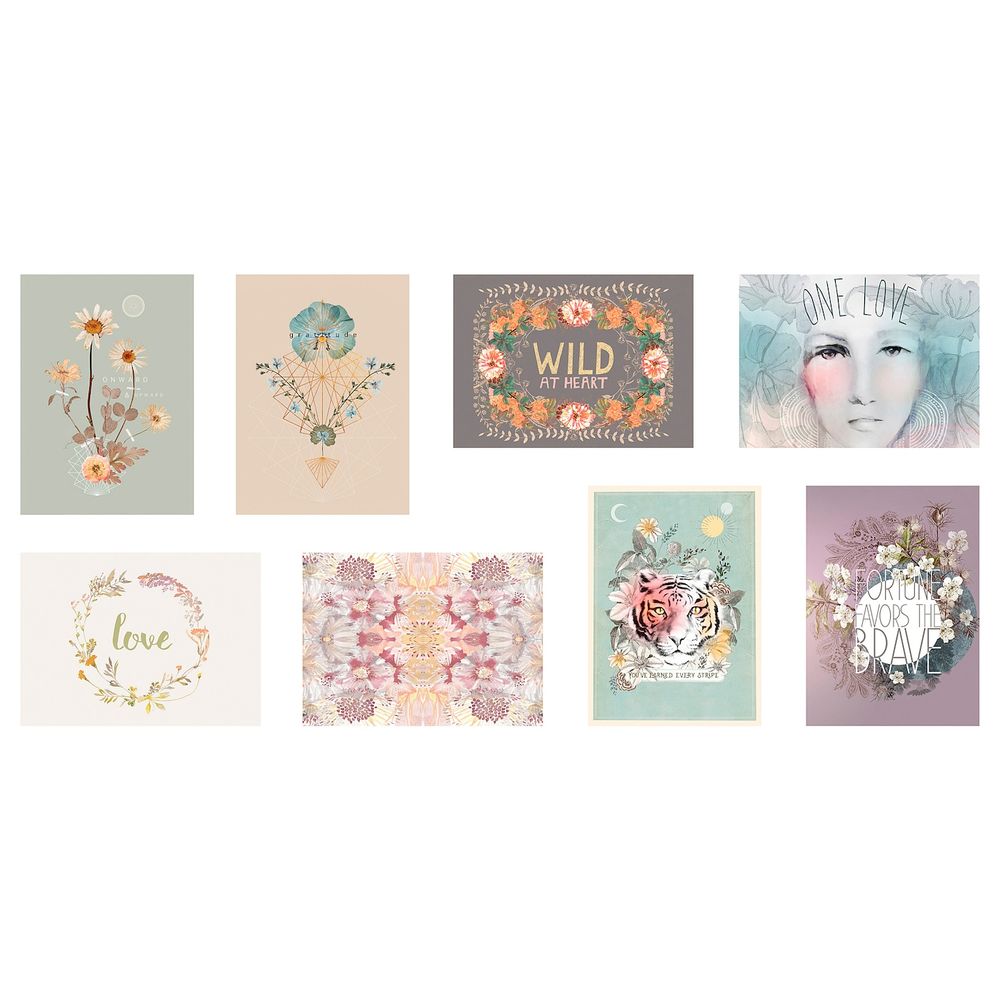 Открытка, Полевые цветы 13x18 см IKEA VÄXBO ВЭКСБУ 605.076.52 - фото 1